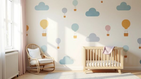 Transformer la chambre d'enfant avec du papier peint créatif
